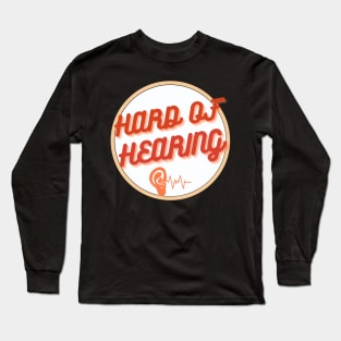 Hearing Impaired Ear line Long Sleeve T-Shirt